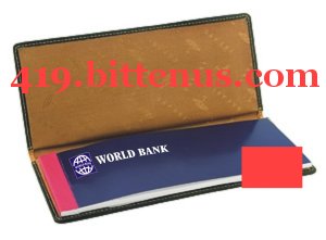 WORLD BANK CHEQUE BOOK